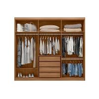 Guarda Roupas 3 Portas De Correr De (1 C- Espelho) E 4 Gavetas Dalila Amêndola-off White - Demóbile - 5