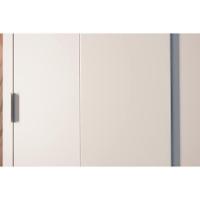 Guarda Roupas 3 Portas De Correr De E 4 Gavetas Veneza Naturale-off White - Rufato - 7