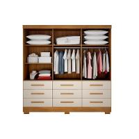 Guarda Roupa 3 Portas (1 C- Espelho) E 9 Gavetas Buriti-jequitibá Cumaru-fendi - Novo Horizonte - 3