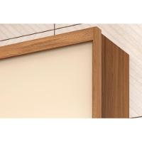 Guarda Roupa 3 Portas De Correr (1 C- Espelho) E 2 Gavetas C- Pés Dalila Flex Amendola-amendola Ou Off White - Demóbile