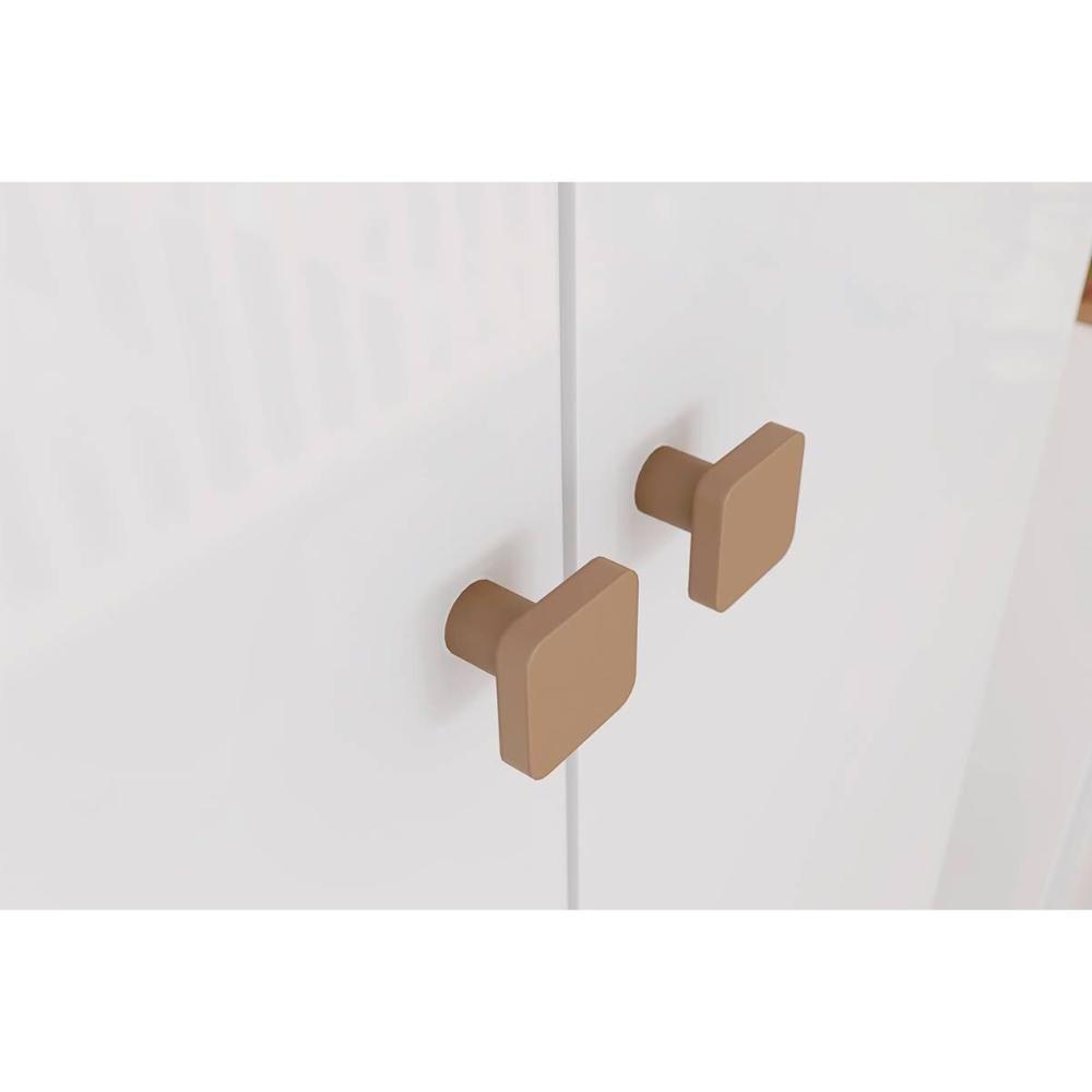 Guarda Roupa 4 Portas Ternura C- E 2 Gavetas Branco-jequitiba - Henn - 6