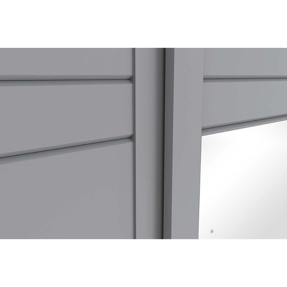 Guarda Roupas 2 Portas De Correr (1 C- Espelho) E 3 Gavetas Verg Branco - Henn - 5