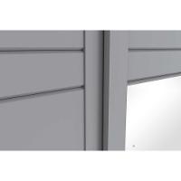 Guarda Roupas 2 Portas De Correr (1 C- Espelho) E 3 Gavetas Verg Branco - Henn - 5