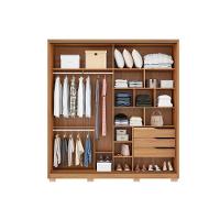 Guarda Roupa 2 Portas De Correr 3 Gavetas C- Espelho E Pés Belga Flex Amêndola-amêndola Ou Grafito - Demóbile - 3