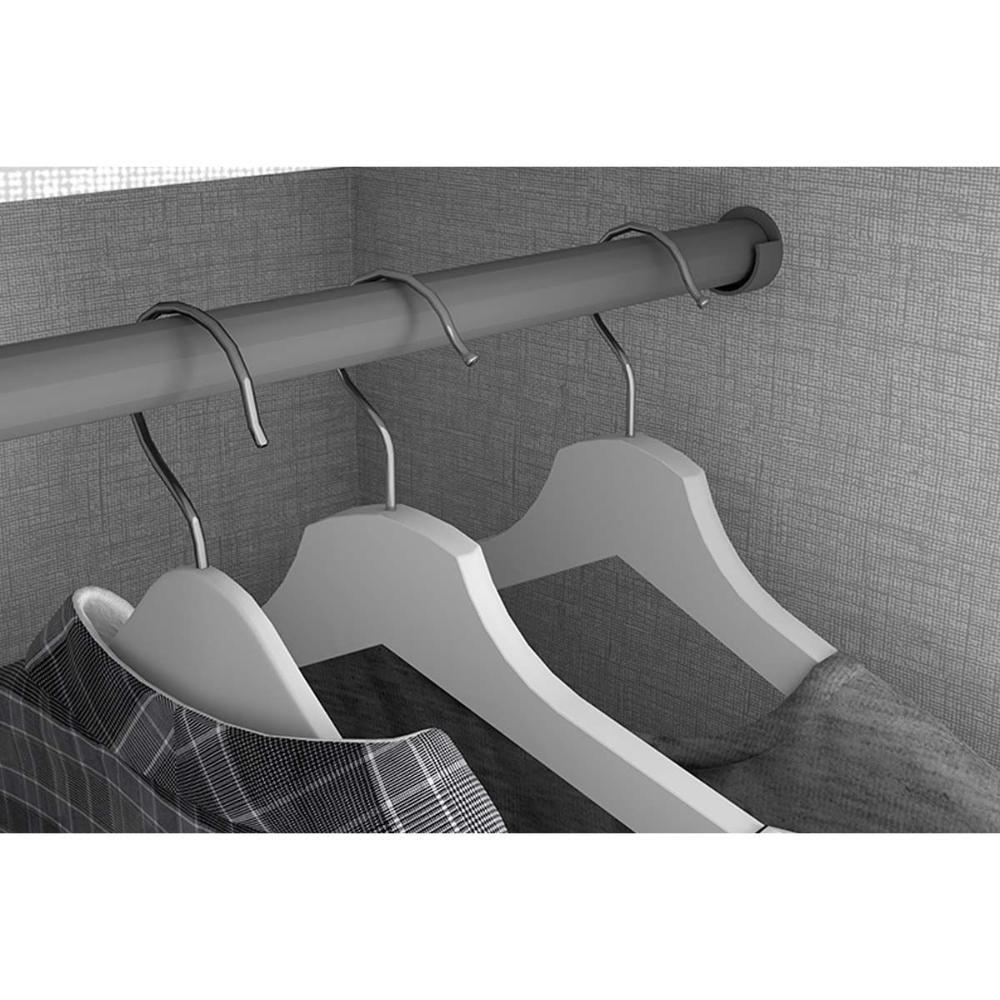 Guarda Roupa Casal 6 Portas (2 C- Espelho) E 3 Gavetas Caju Da136 Branco - Henn - 4