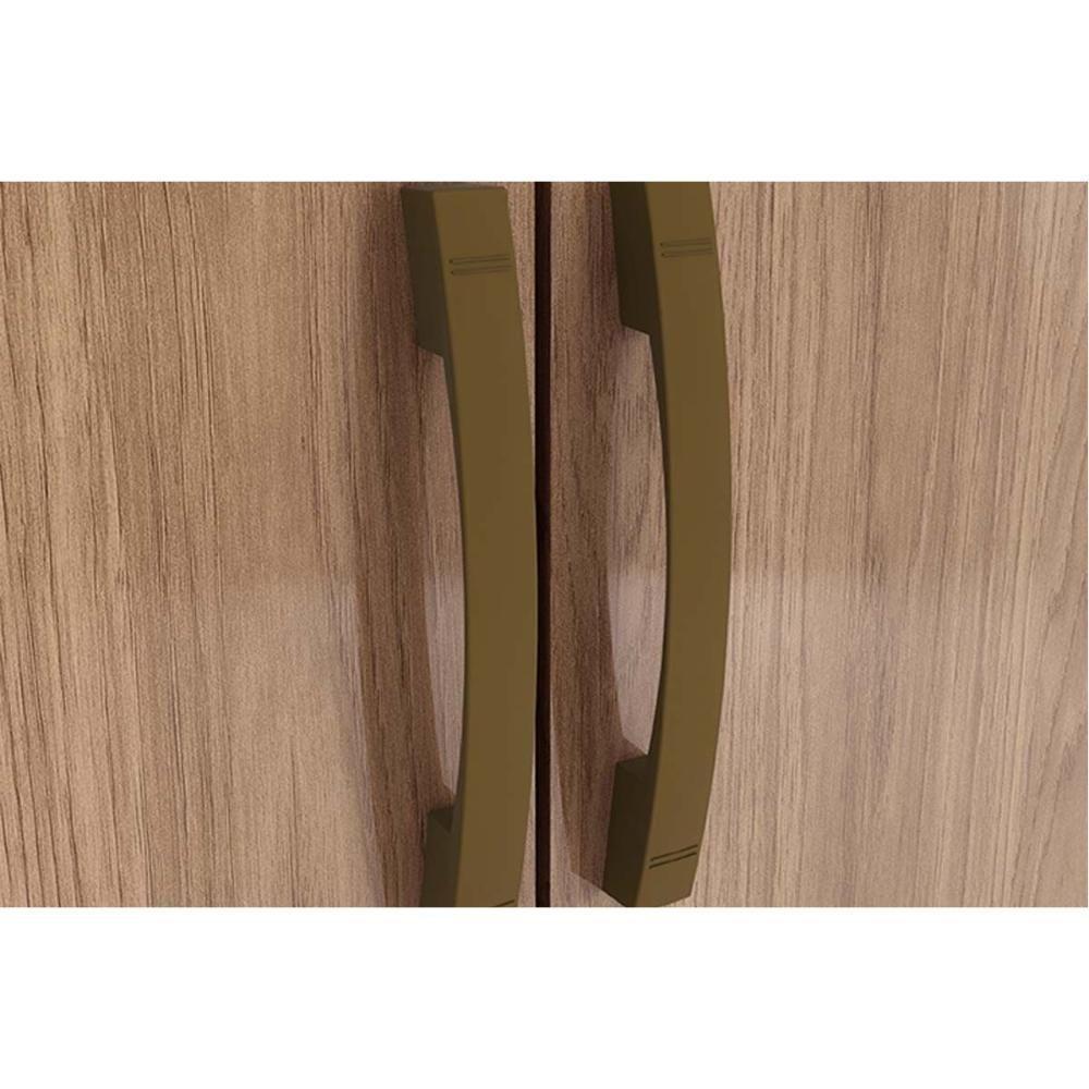 Guarda Roupa Casal 6 Portas (2 C- Espelho) E 3 Gavetas Caju Da136 Branco - Henn - 6