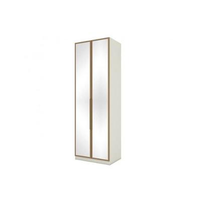 Guarda Roupa Modulado C- 2 Portas C- Espelho Mc09 Seletto Areia-jequitibá - Henn