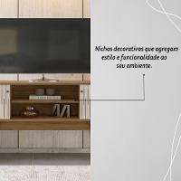 Rack Bancada 2 Portas Para Tv De 55 Polegadas Atlanta Naturale Off White - 6