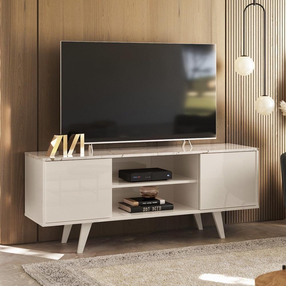 Rack Bancada 2 Portas Lisboa Calacata Off White - 1