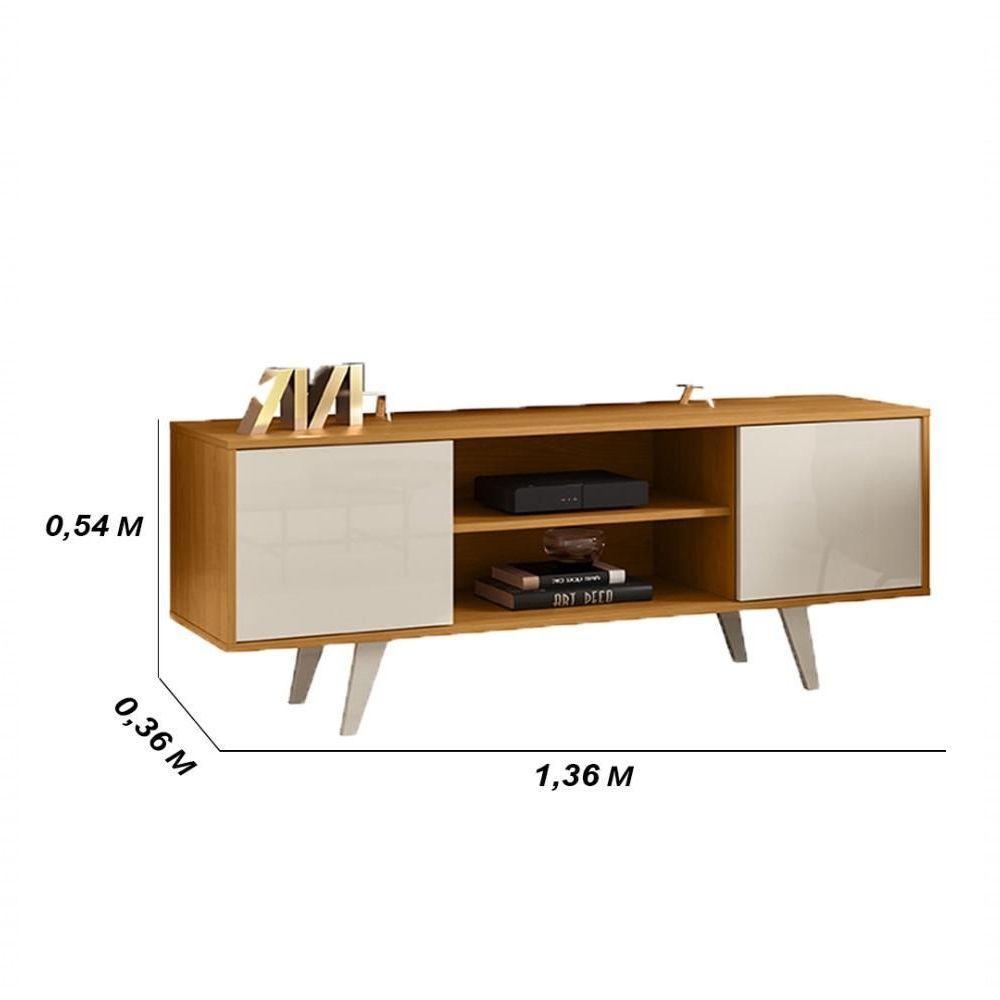 Rack Bancada 2 Portas Lisboa Cinamomo Off White - 2