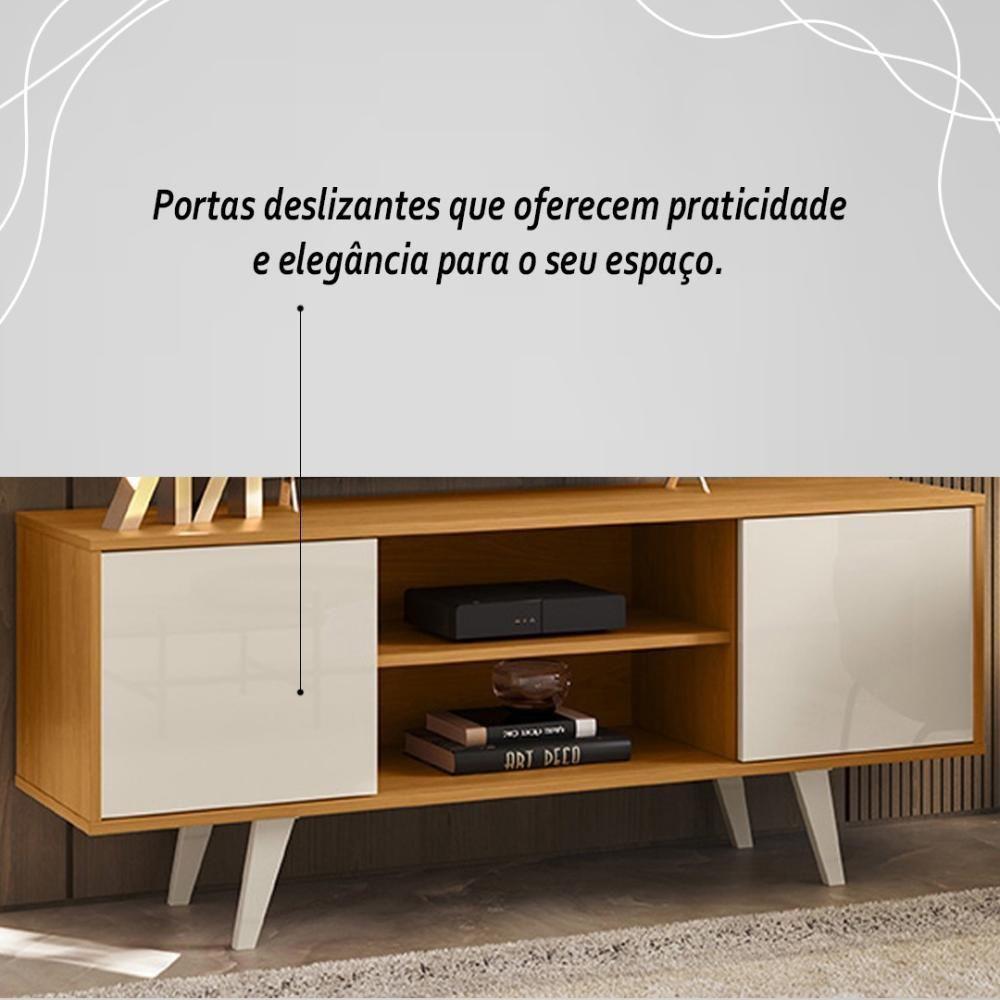 Rack Bancada 2 Portas Lisboa Cinamomo Off White - 5