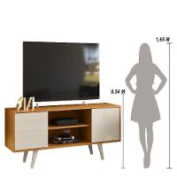 Rack Bancada 2 Portas Lisboa Cinamomo Off White - 3