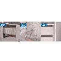 Guarda Roupa Casal 4 Portas E 2 Gavetas Alonzo Amendoa-off White - Lopas