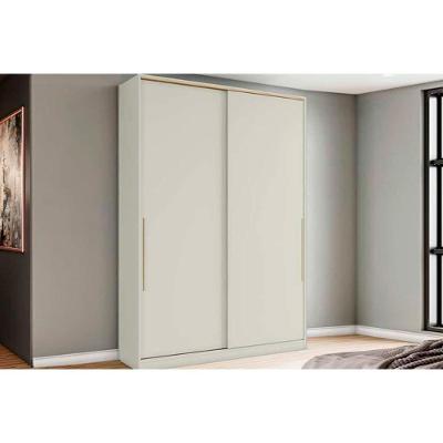 Guarda Roupa Modulado MC10 Seletto 2 Portas de Correr 3 Gavetas Areia Henn