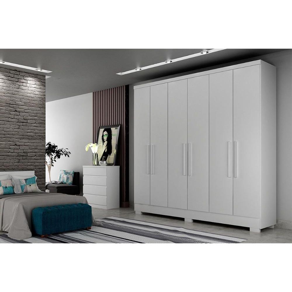 Guarda Roupa Casal 6 Portas E 4 Gavetas C- Pés Milly-veneza Cumaru - Novo Horizonte - 4