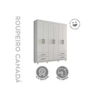 Guarda Roupa Casal 6 Portas E 4 Gavetas C- Pés Canadá Plus Cinamomo - Conquista - 6
