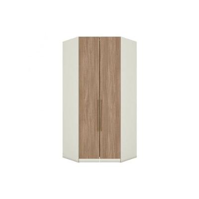 Guarda Roupa Armário de Ângulo MC05 Seletto 2 Portas de Abrir 3 Gavetas Areia-jequitibá
