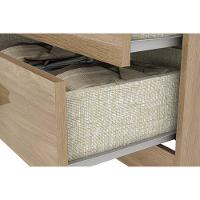 Guarda Roupa Casal 3 Portas (2 C- Espelho) E 2 Gavetas Açaí Da133 Branco - Henn