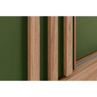 Guarda Roupa 2 Portas De Correr (1 C- Espelho) E 2 Gavetas Briz B353 Nature-cinza-off White - Henn - 7