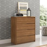 Kit Guarda Roupa Casal 8 Portas Munique Cômoda Atria Amêndola Touch - 3