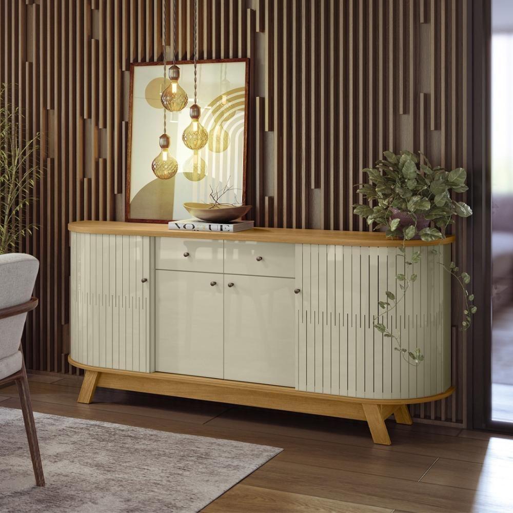 Buffet 4 Portas 2 Gavetas Mônaco Cumaru Opala - 1