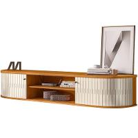 Rack Suspenso 2 Portas Faro Para Tv De 75 Polegadas Cinamomo/off White - 2