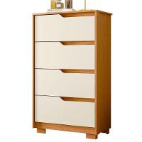 Cômoda 4 Gavetas Usinadas Flex Sara Cinamomo/off White - 1