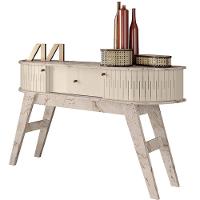 Aparador 2 Portas 1 Gaveta Histórico Calacata/off White - 1