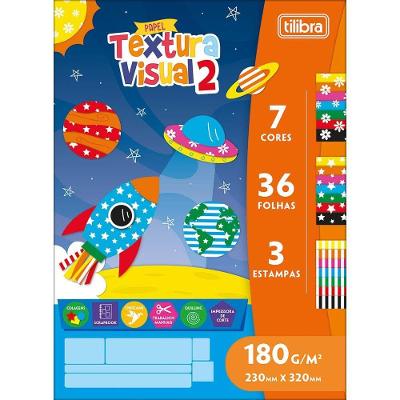 Bloco Folhas P- Recorte E Dobradura Textura Visual 2 Tilibra - 180gr 36 Folhas