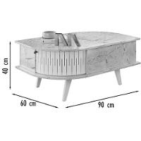 Kit Aparador Histórico E Mesa De Centro índia Cumaru/opala