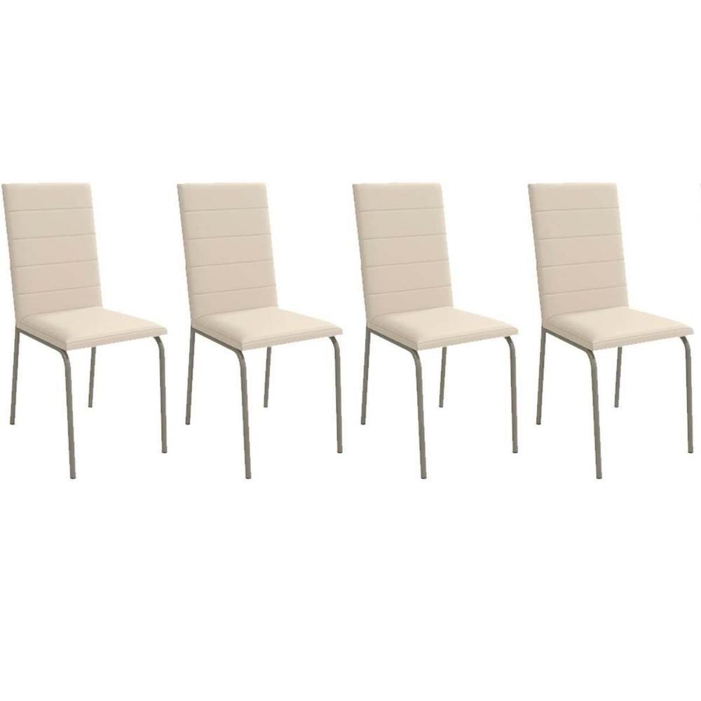 Kit 4 Cadeiras De Cozinha Amsterdã C091 4 Un Niquel Nude 16 - 1