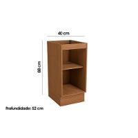 Módulos De Cozinha Kappesberg Ciela Balcão Ciela R622 C- 1 Porta S- Tampo 40cm Canela-kappesberg - 3