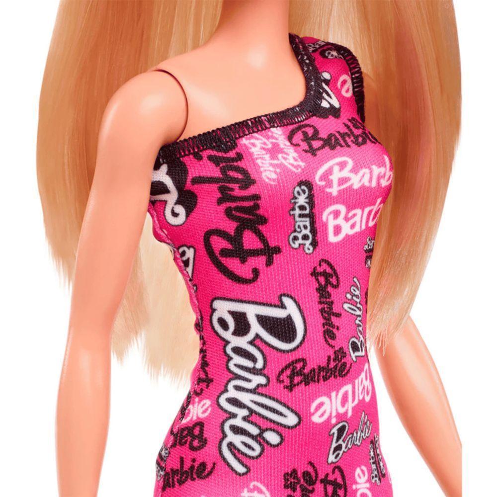 Boneca Barbie Fashion Logo Loira - Mattel - 3