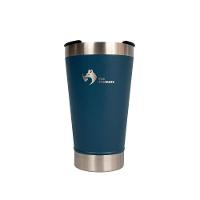 Copo Térmico Fox Stainless Quente E Frio Com Tampa 473ml Azul - 1