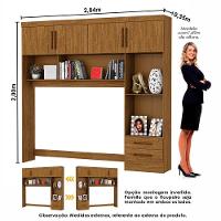 Guarda Roupa Casal Modulado 4 Portas Hércules 4 Portas e 4 Gavetas com Espelho Cinamomo - 5