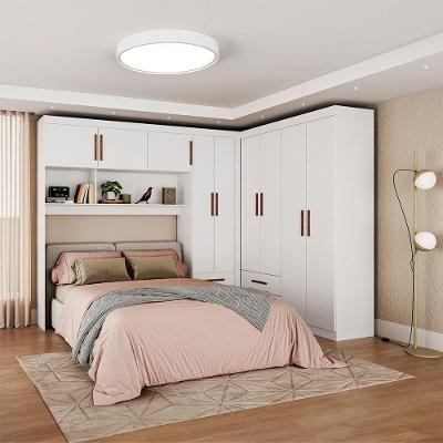 Guarda Roupa Casal Hercules 9 Portas 4 Gavetas Branco MDP Carioca Móveis