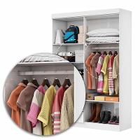 Guarda Roupa Casal Modulado 5 Portas Hercules 4 Portas 4 Gavetas Branco - 3