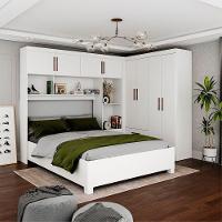 Guarda Roupa Casal Modulado 4 Portas Hercules 4 Portas 4 Gavetas Branco - 1