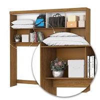 Guarda Roupa Casal Modulado 4 Portas Hercules 4 Portas 4 Gavetas Cinamomo com Off White - 7