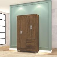 Guarda Roupa Solteiro Ideal Plus 4 Portas Imbuia Rústico Vr - 2