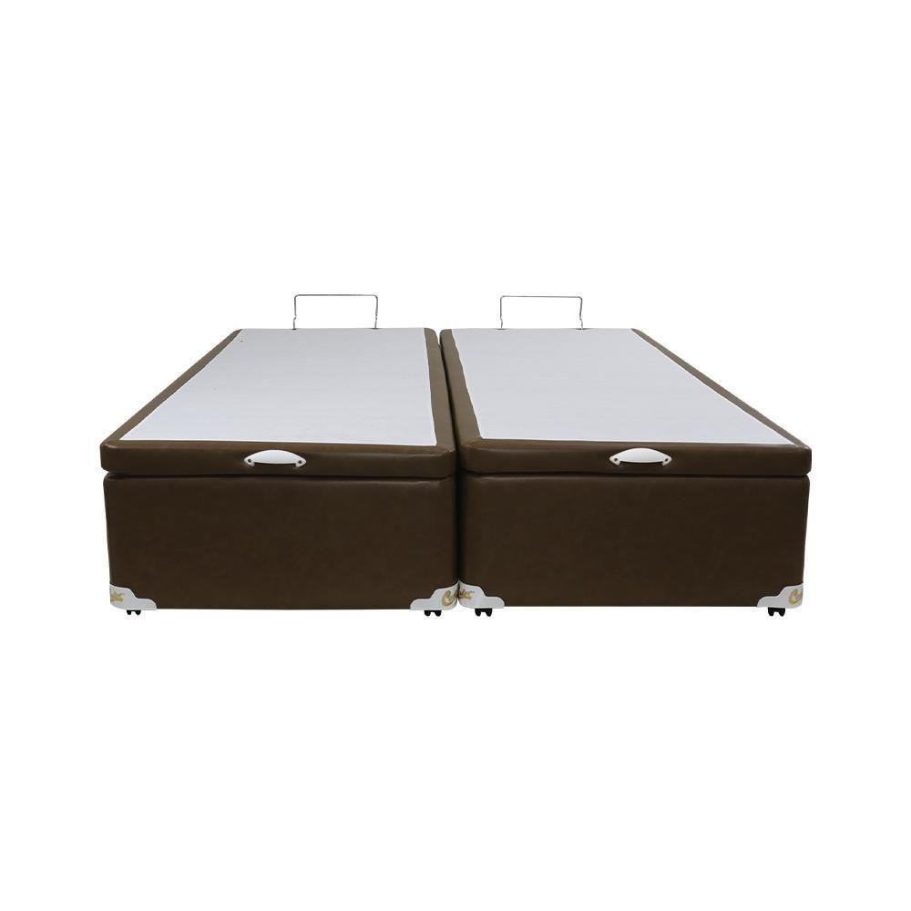 Cama Box Baú Castor Queen Premium Caramelo 158x198x35cm - 4