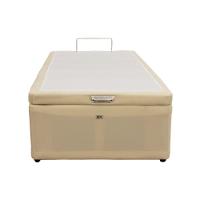 Cama Box Baú Castor Solteiro Vellus Bege 120x203x35cm - 3