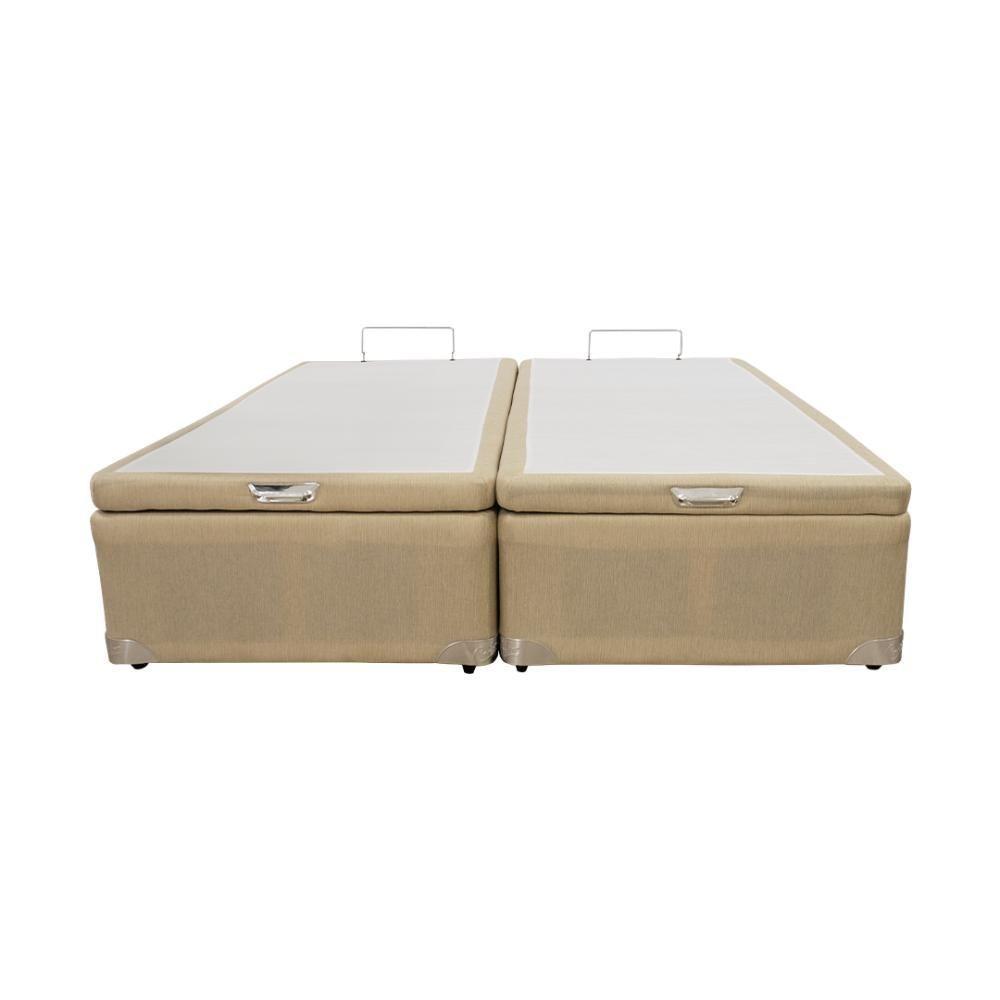 Cama Box Baú Castor King Linho Bege 193x203x35cm - 4