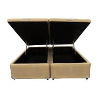 Cama Box Baú Castor King Linho Bege 193x203x35cm - 3