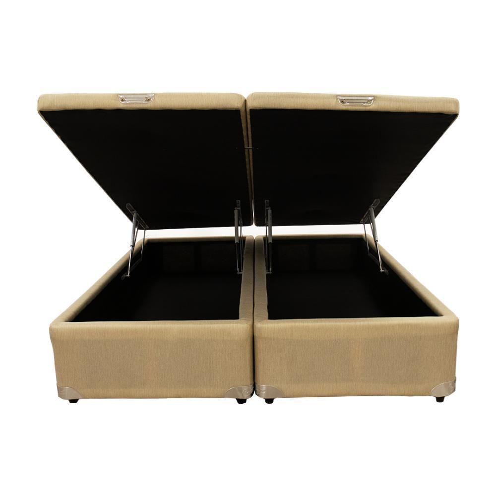 Cama Box Baú Castor King Linho Bege 193x203x35cm - 3