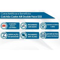 Colchão Solteiro Espuma D33 Black White Air Double Face Euro Pillow (78x188x27) - Castor - 5