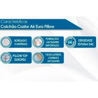 Cama Box Casal Colchão Espuma D45 Castor Black E White + Base Crc Courano Black(138x188) - 2