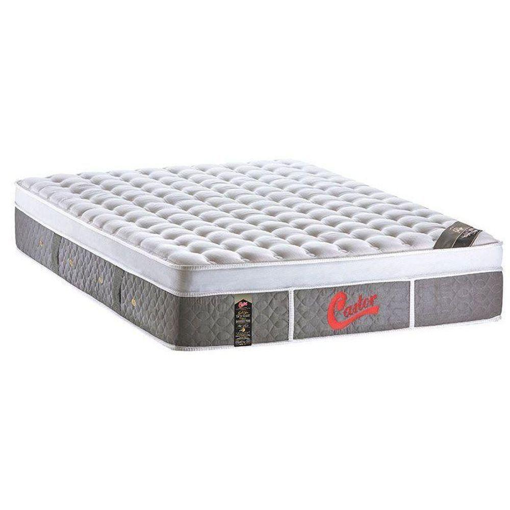 Colchão Viúva Molas Ensacadas Pocket Gold Star Light Stress Oxygen New Plush Euro Pillow (128x188x32) - Castor - 1