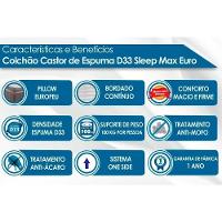 Colchão Queen Espuma D33 Sleep Max Euro Pillow (158x198x25) - Castor - 5