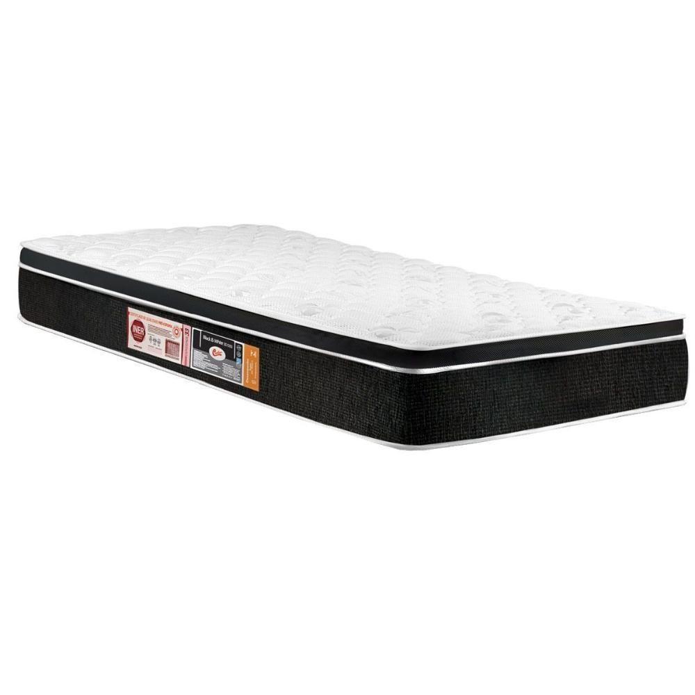 Colchão Solteiro Espuma D33 Black White Air Euro Pillow (88x188x23) - Castor - 1